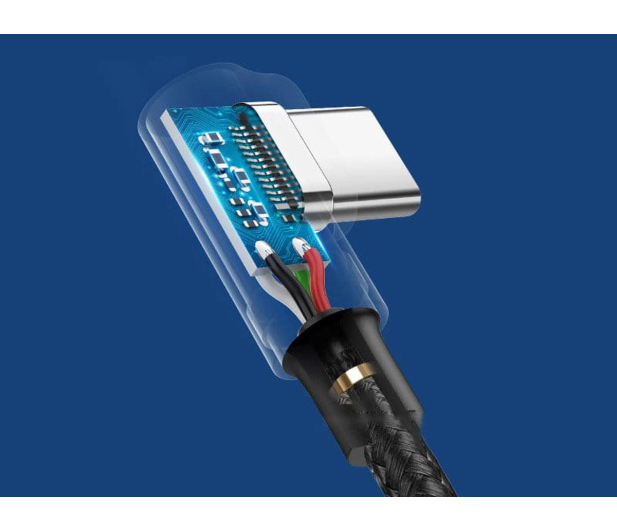 UGREEN Kabel USB do USB-C kątowy US176 3A 2m czarny - 1489127 - zdjęcie 4